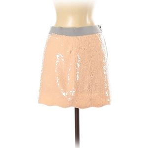 BCBGMaxAzria Mermaid "Michaela" Peach Sequence Mini Skirt Size Small